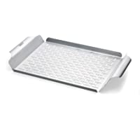 Weber 6435 - Bandeja Rectangular De Acero Inoxidable- (44-5 x 30-0 x 4-0 cm)